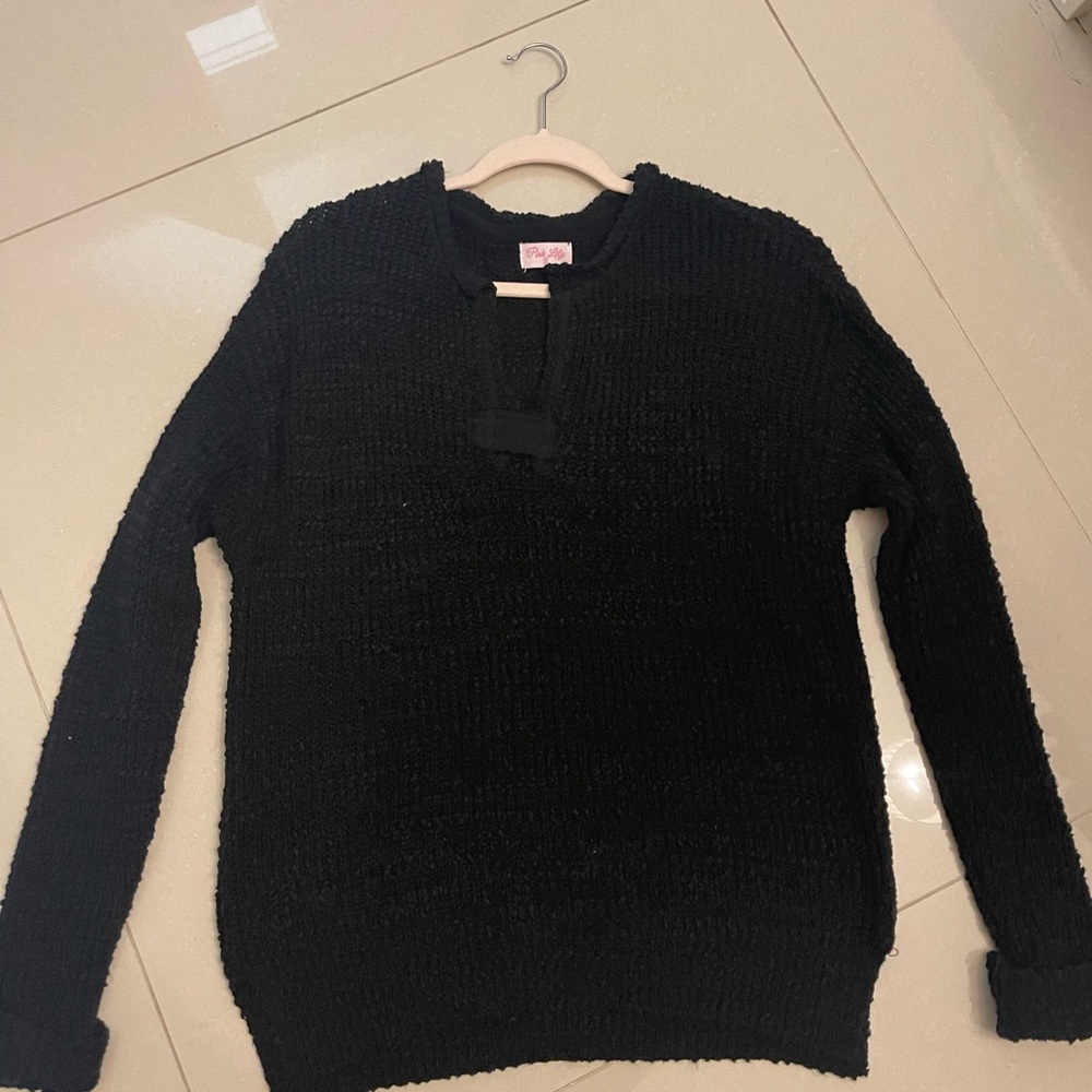 Pink Lily Knitted Sweater